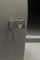 طقم اطفال شكل وردة ذهب تصميم الماس