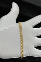 اسوارة مجدول ذهب صافي عيار 18 وزن 3.9 جرام