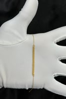 اسوارة مجدول شوطين ذهب صافي عيار 21 وزن 0.6 جرام