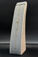 اسوارة حلقات ذهب صافي عيار 18 وزن من 0.7 الى 0.8 ج...