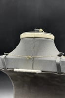 طقم اطفال وردات مفرغ ذهب تصميم الماس عيار 18 وزن م...