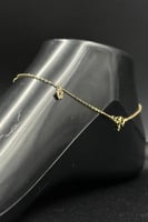 خلخال وردة ذهب صافي عيار 18 وزن 1.3 جرام