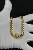 عقد دائري ذهب صافي ايطالي عيار 18 وزن 24.5 جرام