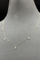 شوكر ذهب تصميم الماس عيار 18 وزن 0.6 جرام