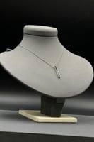 عقد مستطيل مع فصوص ملونة ذهب تصميم الماس