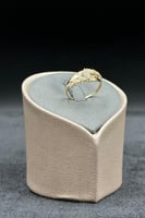 خاتم ذهب تصميم الماس عيار 18 وزن 1.5 جرام