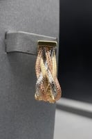 طقم قماش ذهب صافي ايطالي عيار 18 وزن 27.9 جرام