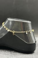 خلخال ذهب صافي ايطالي عيار 18 وزن 2.9 جرام