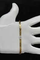 اسوارة ذهب مع باقيت تصميم الماس عيار 18 وزن 8.5 جر...