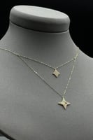 عقد ستار دورين ذهب تصميم الماس