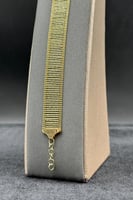 إسوارة سلم ذهب صافي عيار 18 فخامة ليرا وزن 9.6 جرا...