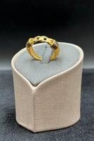 اسوارة مع خاتم ذهب ايطالي عيار 21 وزن 17.7 جرام