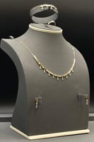 طقم الخلية مع باقيت ذهب تصميم الماس