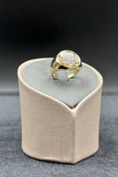 خاتم ذهب تصميم الماس عيار 18 وزن من 3.2 الى 3.5 جر...