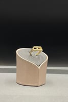 اسوارة مع خاتم ذهب شكل المستطيل تصميم الماس