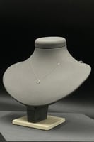 عقد ورقة الشجر ذهب تصميم الماس