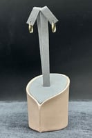 حلق دائري ذهب صافي ايطالي عيار 18 وزن من 1 الى 1.1...