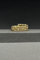 اسوارة مع خاتم ذهب صافي عيار 18 وزن من 6.3 الى 6.4...