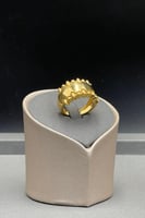 خاتم ذهب صافي عيار 21 وزن 5.3 جرام