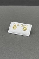 حلق طبي وردة ذهب صافي عيار 18