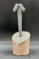 حلق مستطيل ذهب تصميم الماس عيار 18 وزن 2.2 جرام