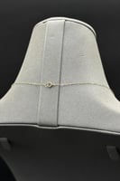 عقد مستطيل ذهب تصميم الماس عيار 18 وزن 0.5 جرام