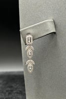 طقم ذهب أبيض للعروس عيار 18 همس التتويج وزن 16.6 ج...