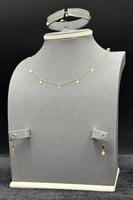 طقم دوائر ذهب صافي عيار 21 وزن من 1.4 الى 1.5 جرام