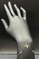 كف فراشة ذهب تصميم الماس عيار 18 وزن 0.8 جرام