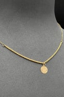 عقد دائري ذهب صافي عيار 21 وزن 1 جرام