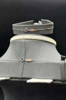 طقم دورين ذهب ابيض تصميم الماس عيار 18 وزن 6.7 جرا...