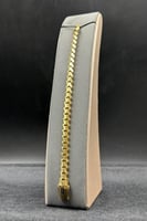 اسوارة جنزير ذهب ناعمة عيار 18 بتصميم ايطالي وزن 1...