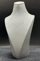 شوكر خلية مفرغ ذهب تصميم الماس عيار 18 وزن من 0.9...