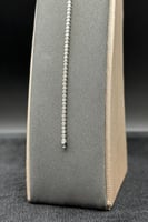 اسوارة تنس ذهب ابيض تصميم الماس عيار 18 وزن 3.1 جر...