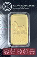 سبيكة ذهب 50 جرام عيار 24 بي تي سي ( BTC )