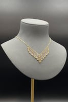 عقد كور ملونه ذهب صافي تصميم ايطالي