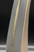 اسوارة ذهب ناعمة عيار 18 لامع بجودة عالية بوزن 6.6...