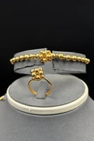 طقم كور ثلاث اشواط ذهب صافي عيار 21 وزن 19.8 جرام