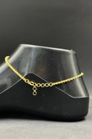 خلخال مجدول ذهب صافي عيار 21 وزن 2.5 جرام