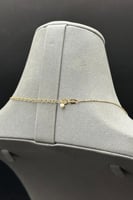 عقد اشناف ذهب مع لؤلؤ تصميم الماس عيار 18 وزن 6 جر...