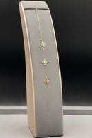 اسوارة وردة ذهب صافي عيار 18 وزن 0.4 جرام