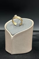 خاتم خلية ذهب تصميم الماس عيار 18 وزن من 3.5 الى 3...