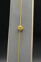 اسوارة مكرونة ذهب ايطالي عيار 21 وزن من 1.5 الى 1....