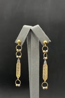 حلق حلقات ذهب صافي عيار 18 وزن 4.1 جرام