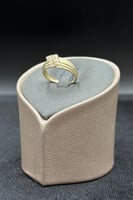 خاتم ذهب تصميم الماس عيار 18 وزن 2.2 جرام