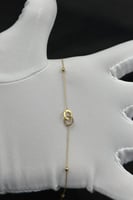 اسوارة حلقات ذهب صافي عيار 18 وزن من 0.7 الى 0.8 ج...