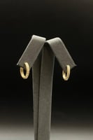 حلق دائري ذهب تصميم الماس