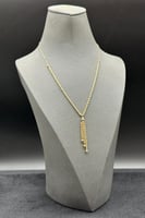 عقد مجدول نازل ذهب صافي عيار 18 وزن من 2.1 الى 2.2...