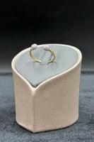 خاتم ذهب تصميم الماس عيار 18 وزن 1.1 جرام