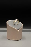 خاتم دمعة ذهب تصميم الماس عيار 18 وزن من 1.6 الى 1...